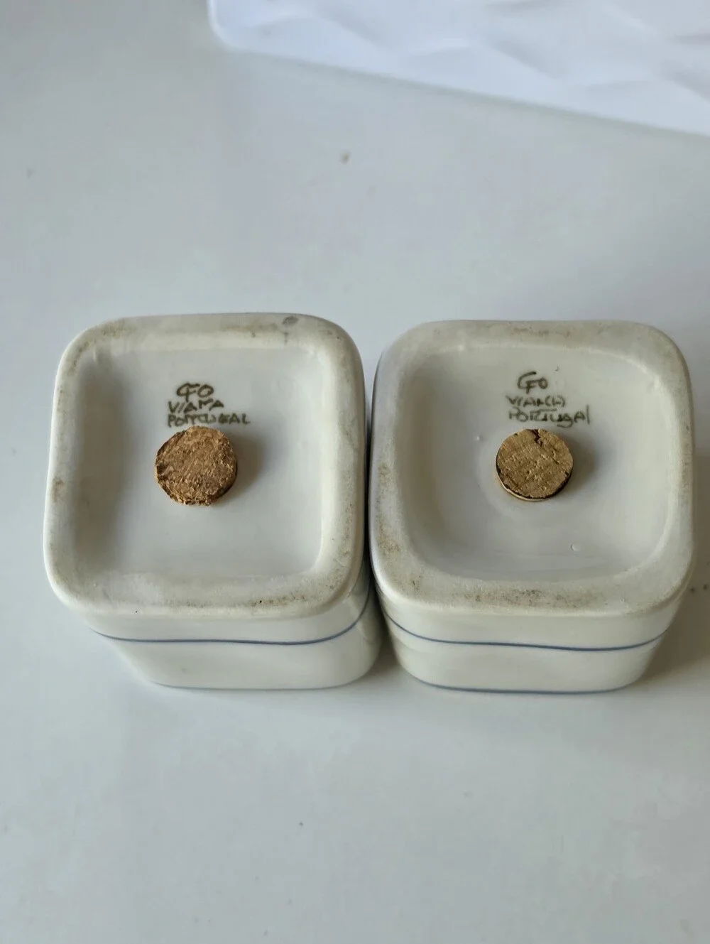 Williams Sonoma Vintage Salt & Pepper Shakers Viana Do Castelo Portugal